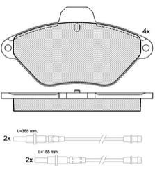 Pastillas de Freno (0473)(130MM) CITROEN XANTIA  (95/.)