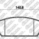 Pastillas de Freno (1295) (140MM) FIAT PULSE- FASTBACK(= PD/2292)