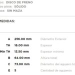 (11070)(256MM)) FIAT DUCATO / PEUGEOT 806