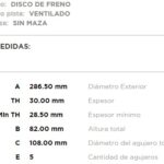 (286.6MM) DISCO DE FRENO FORD F-100 S/MAZA