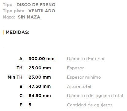 (21013)(300MM) HONDA CRV/ ACURA RSX/ CIVIC