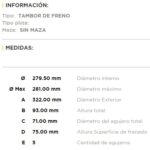 (14160)(279,5MM) FORD RANGER  TODOS (08/...) =CP-311