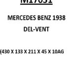 (17031)(430MM) MERCEDES BENZ 1938
