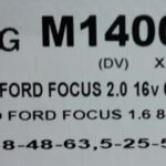 (14007)(278MM) FORD FOCUS 1.6-2.0 8V-16V- C-MAX
