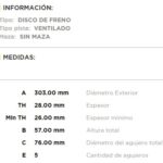 (15085)(303MM) VW AMAROK 2.0 TDI