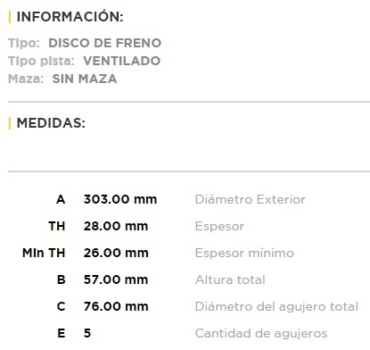 (15085)(303MM) VW AMAROK 2.0 TDI