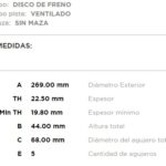 (13012((269MM) RENAULT CAPTUR OROCH DUSTER 1.6 16V