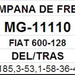 (11110) (185,3MM) FIAT 600-128