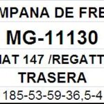 (11130)(185MM) FIAT 147, REGATTA, 128 EUROPA, BRIO, PALIO,