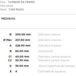 (200MM) CHEVROLET CORSA C/MAZA-TIGRA-AGILE