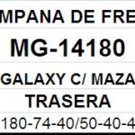 (14180)(180MM) FORD GALAXY C/MAZA