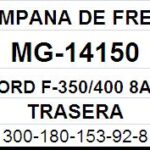 (14150)(305MM) FORD F-350, 400 (8 AGUJEROS)