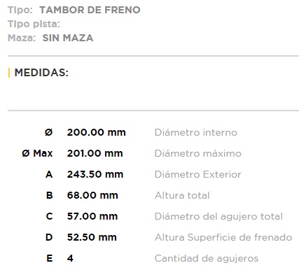 (200MM)CHEVROLET MONZA-CHEVETTE-ASTRA-VECTRA