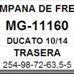 (11160)(254MM) FIAT DUCATO 10-14