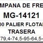 (14126)(279,4MM) F-100 PALIER FLOTANTE (FUNDICION) =MG-543