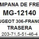 (12140)(203MM) PEUGEOT 306 FRANCES