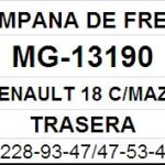 (13190)(228MM) RENAULT 18 CON MAZA
