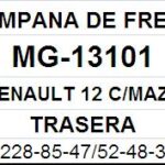 (13101)(228MM) RENAULT R12 CON MAZA