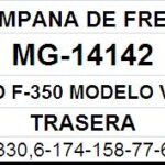 (14142)(330,6MM) FORD F-350 ( MOD.VIEJO) (6 AGUJEROS)