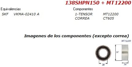 KIT SIN BOMBA FIAT DUNA-FIORINO-UNO-PALIO-SIENA 1.4-1.6