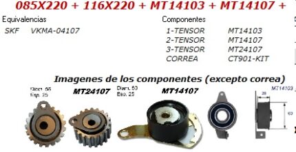KIT SIN BOMBA FORD ESCORT - COURIER - FIESTA  1.8