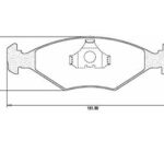 Pastillas de Freno (0302) (151MM) FIAT DUNA-UNO-SPAZIO/ VW GOL-GACEL-SENDA