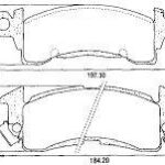 Pastillas de Freno (0027)(197MM-183MM) JEEP WAGONEER / CHEVROLET C-10 SILVERADO