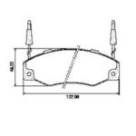 Pastillas de Freno (0197) (13MM) RENAULT R-21 GTX/ TXE/ NEVADA TXI (90/) -