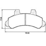 Pastillas de Freno (0510)(164MM) FORD F100 PICK UP / CHEVROLET C20