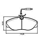 Pastillas de Freno (0327) (144MM) PEUGEOT BOXER /CITROEN JUMPER / FIAT DUCATO