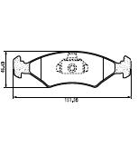 Pastillas de Freno (0500) (151MM) FORD COURIER, FIESTA ZETEC 16V- PUMA 1.7 16V