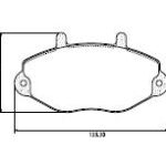 Pastillas de Freno (0371) (138MM) FORD TRANSIT 150-190 15'' (ABS)