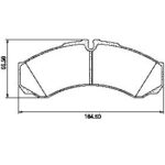 Pastillas de Freno (0478)(164MM) IVECO DAILY 35- 30- 49  (96/...)