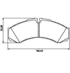Pastillas de Freno (0478)(164MM) IVECO DAILY 35- 30- 49  (96/...)