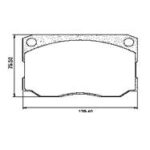 Pastillas de Freno (0248) (139MM) FORD F4000 - F400 / DEUTZ 1600D - 1800D -