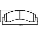 Pastillas de Freno (0511)(164MM)  FORD F100, F250, F350, F-4000