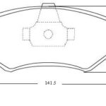Pastillas de Freno (0252)(141MM)  FORD FIESTA '97, KA '97