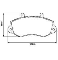 Pastillas de Freno (0518)(138MM) RENAULT MASTER 2.5 (98/..)