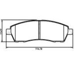 Pastillas de Freno (0535)(158MM) FORD F -100, F-250, F-350