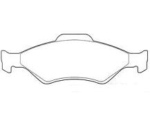 Pastillas de Freno (0620)(151MM) FORD COURIER - FIESTA 99/..
