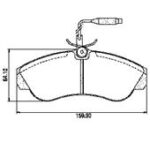 Pastillas de Freno (0390) (160MM) CITROEN JUMPER/ FIAT DUCATO/ PEUGEOT BOXER