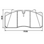 Pastillas de Freno (0519)(175MM) MERCEDES BENZ 712, 812, 814, 914