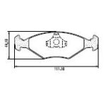 Pastillas de Freno (0329) (151MM) FORD GALAXI/ VW QUANTUM