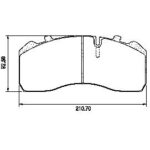 Pastillas de Freno (0605)(210MM) MERCEDES BENZ 1115 / REANAULT AE385, AE52