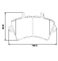 Pastillas de Freno (0731)(138MM) RENAULT MASTER (02/...)