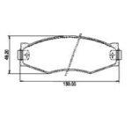 Pastillas de Freno (0163) (130MM) NISSAN VANETTE, PATHFINDER, PICK UP 720