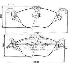Pastillas de Freno (0506)(177MM) CHEVROLET ASTRA - OPEL - ASTRA RODADO 14"