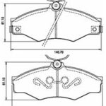Pastillas de Freno (0657)(145MM) TOYOTA HILUX 4X2 STD-DLX-PICK UP
