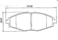 Pastillas de Freno (0493) (127MM) CHEVROLET SPARK/ DAEWOO CIELO-LANOS-MATIZ  97/