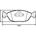 Pastillas de Freno (0333) (156MM) FORD GALAXI/ VW POINTER-QUANTUM